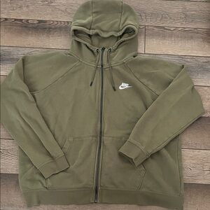 Nike Men's Olive Full-Zip Hoodie